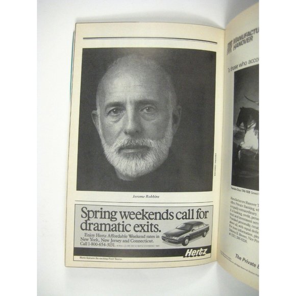 Jerome Robbins Broadway Playbill April 1989 Imperial Theatre Robert La Fosse - Picture 5 of 8